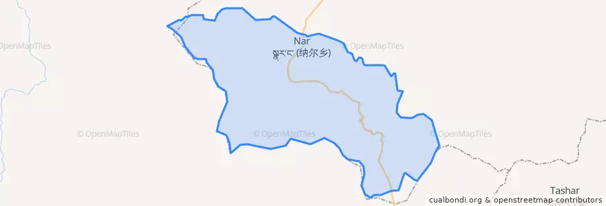 Mapa de ubicacion de 纳尔乡.
