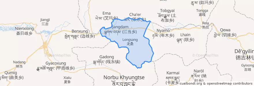 Mapa de ubicacion de 江当乡.