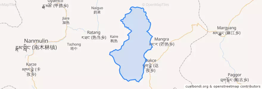 Mapa de ubicacion de 索金乡.