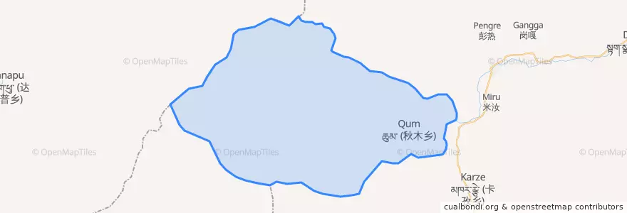 Mapa de ubicacion de 秋木乡.