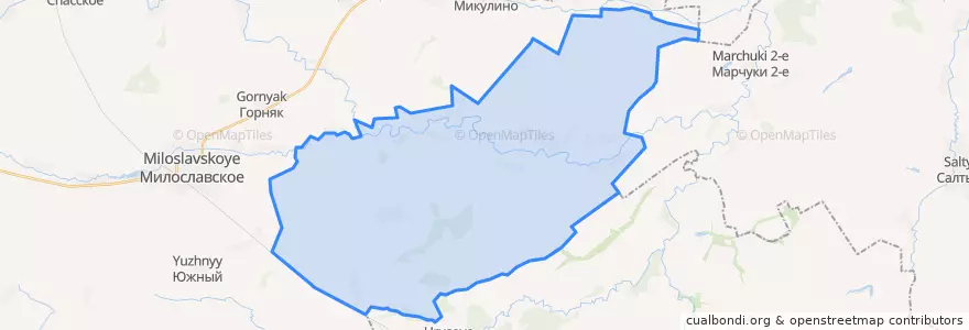 Mapa de ubicacion de Большеподовечинское сельское поселение.