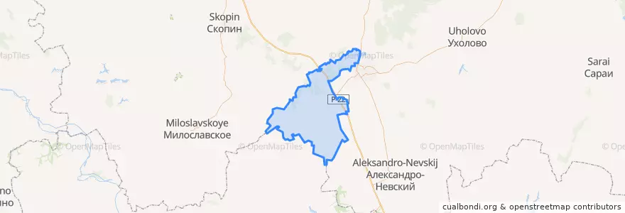 Mapa de ubicacion de Журавинское сельское поселение.
