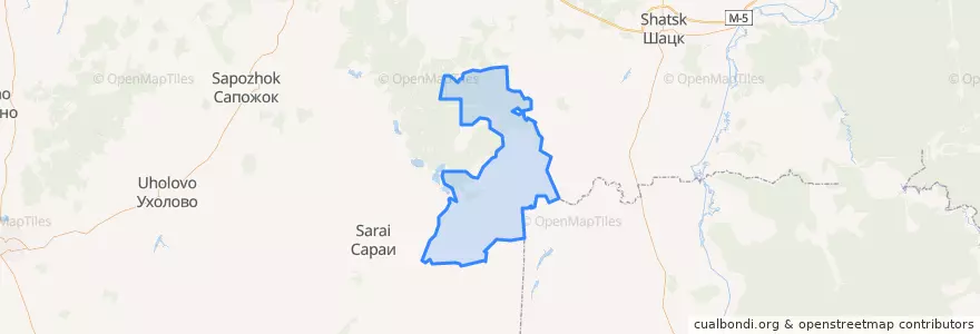 Mapa de ubicacion de Высоковское сельское поселение.