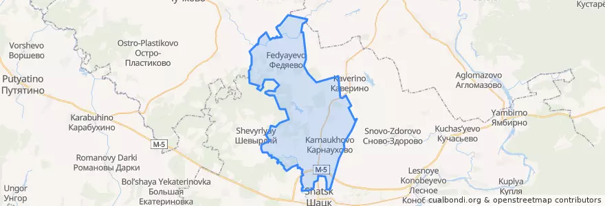 Mapa de ubicacion de Агишевское сельское поселение.