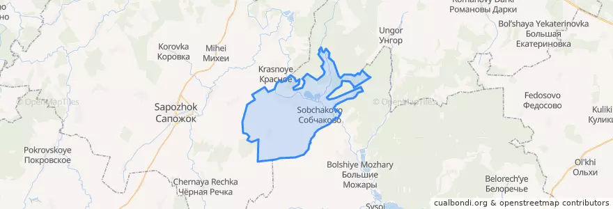 Mapa de ubicacion de Морозово-Борковское сельское поселение.