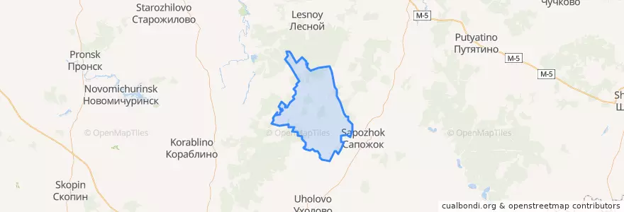 Mapa de ubicacion de Канинское сельское поселение.