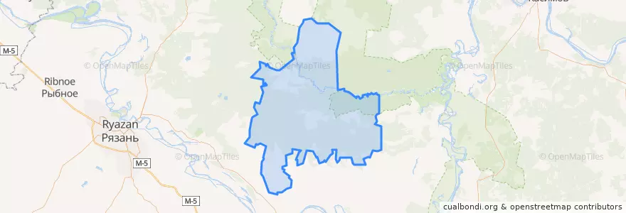 Mapa de ubicacion de Федотьевское сельское поселение.