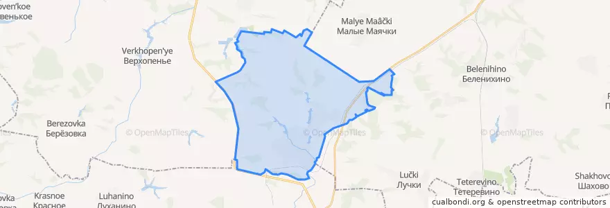 Mapa de ubicacion de Покровское сельское поселение.
