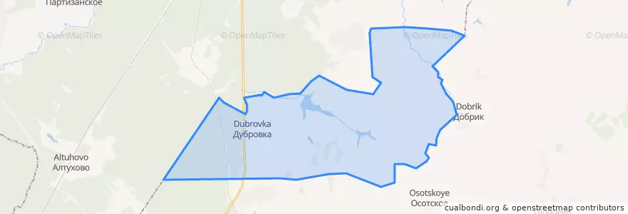 Mapa de ubicacion de Дубровское сельское поселение.