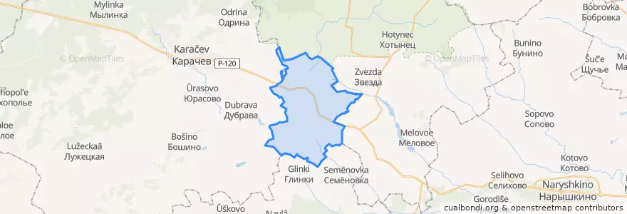 Mapa de ubicacion de Дроновское сельское поселение.