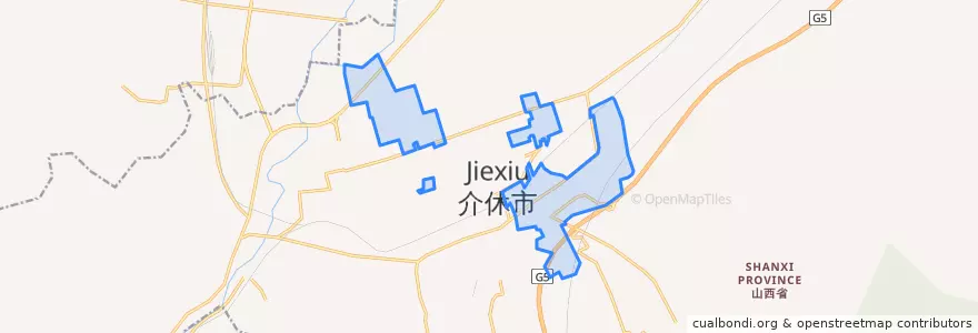 Mapa de ubicacion de Chengguan.