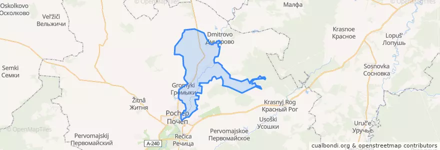 Mapa de ubicacion de Сетоловское сельское поселение.