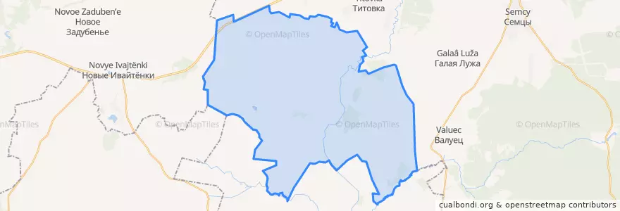 Mapa de ubicacion de Бакланское сельское поселение.
