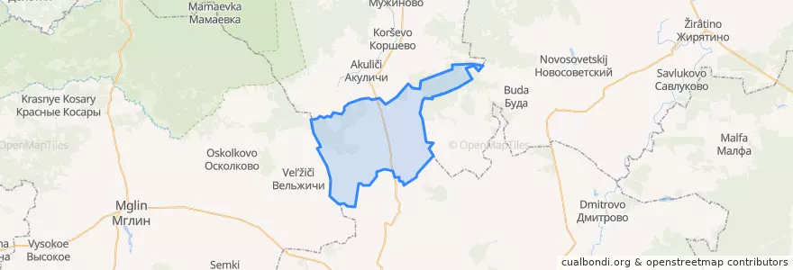 Mapa de ubicacion de Бельковское сельское поселение.