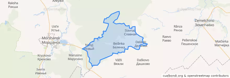 Mapa de ubicacion de Дмитриевский сельсовет.