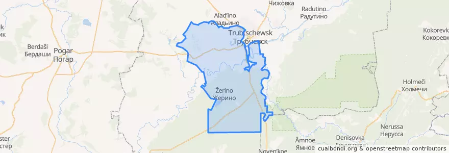 Mapa de ubicacion de Телецкое сельское поселение.