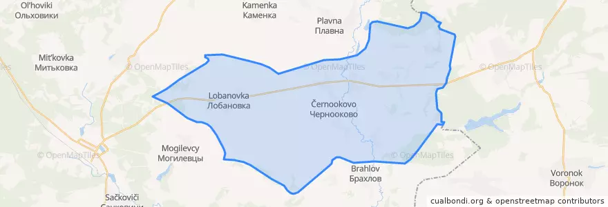 Mapa de ubicacion de Истопское сельское поселение.