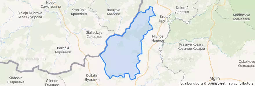 Mapa de ubicacion de Дубровское сельское поселение.