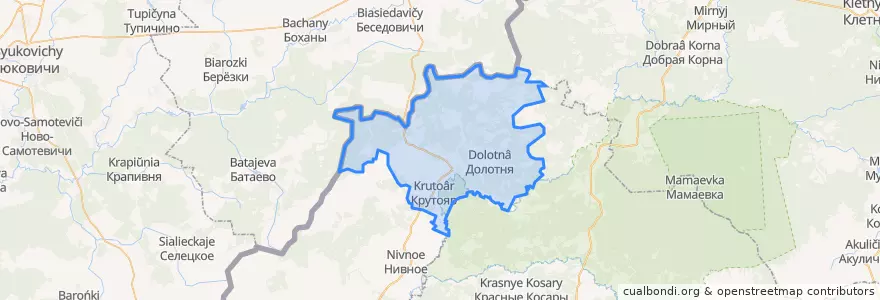 Mapa de ubicacion de Дегтярёвское сельское поселение.