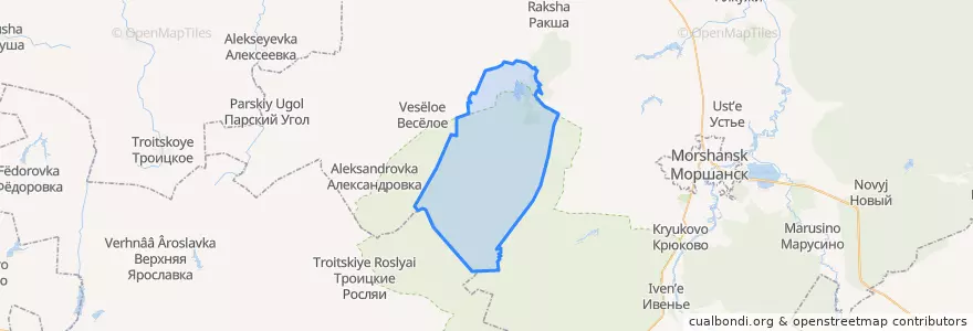 Mapa de ubicacion de Куликовский сельсовет.