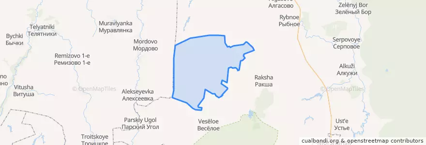 Mapa de ubicacion de Екатериновский сельсовет.