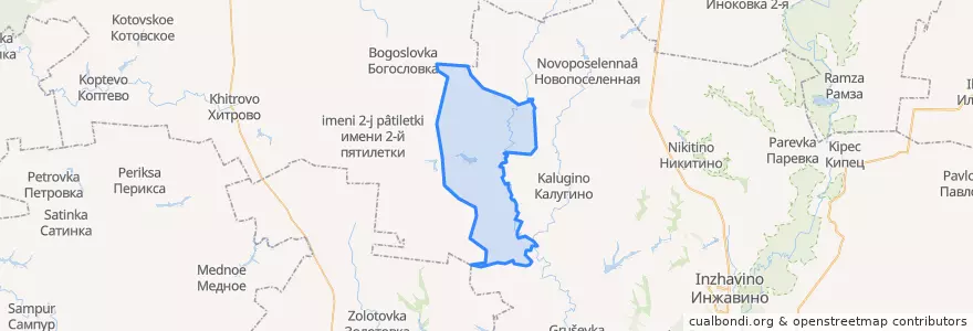 Mapa de ubicacion de Караваинский сельсовет.