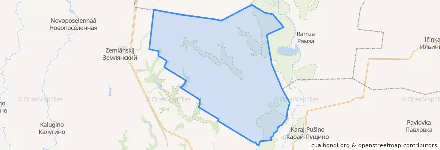 Mapa de ubicacion de Паревский сельсовет.