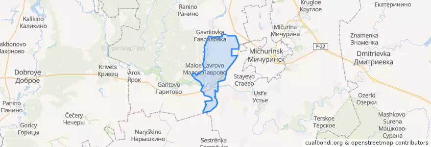 Mapa de ubicacion de Старотарбеевский сельсовет.