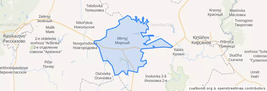 Mapa de ubicacion de Ковыльский сельсовет.