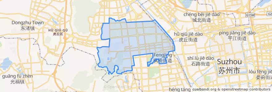 Mapa de ubicacion de 枫桥街道.
