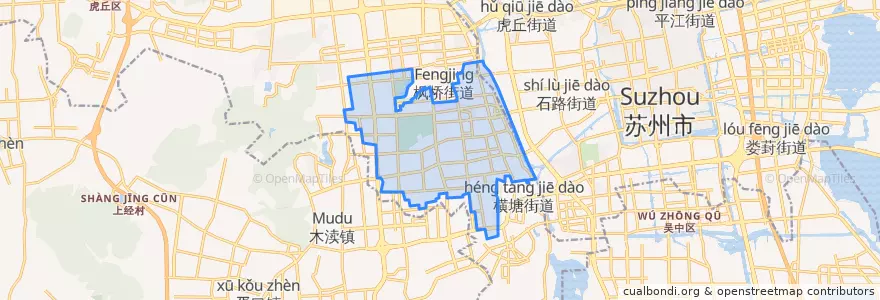 Mapa de ubicacion de 狮山街道.
