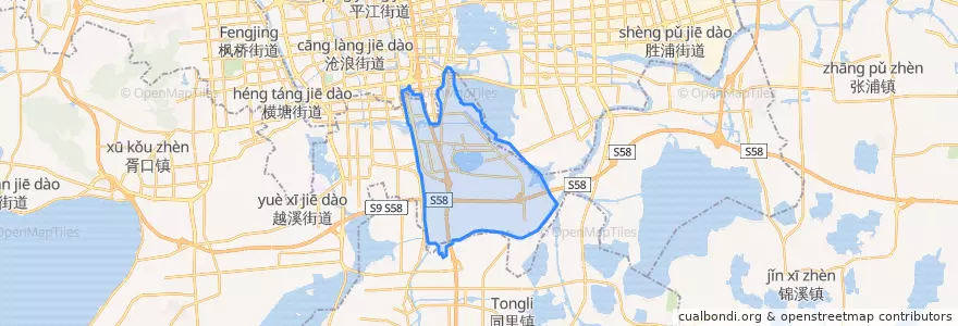 Mapa de ubicacion de 郭巷街道.