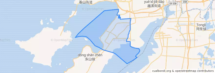 Mapa de ubicacion de 临湖镇.