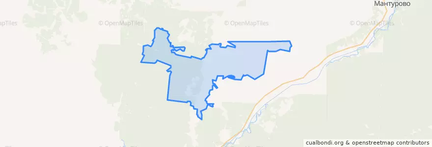 Mapa de ubicacion de Солтановское сельское поселение.