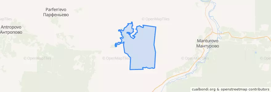 Mapa de ubicacion de Михалёвское сельское поселение.