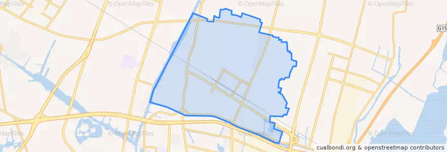 Mapa de ubicacion de 北河泾街道.