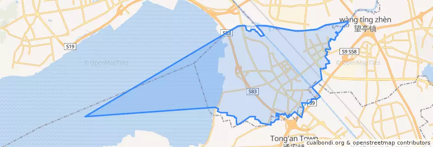 Mapa de ubicacion de 望亭镇.