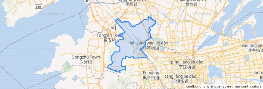 Mapa de ubicacion de 浒墅关镇.