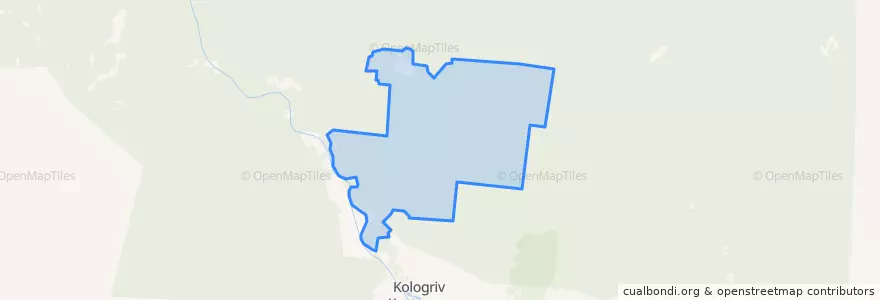 Mapa de ubicacion de Ужугское сельское поселение.