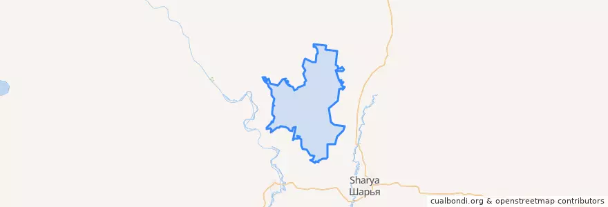 Mapa de ubicacion de Георгиевское сельское поселение.
