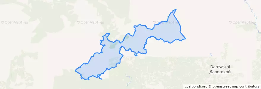 Mapa de ubicacion de Новинское сельское поселение.