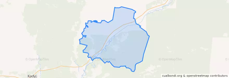 Mapa de ubicacion de Унженское сельское поселение.