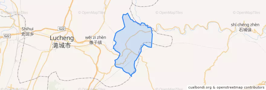 Mapa de ubicacion de Huangniuti.