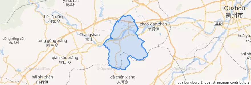 Mapa de ubicacion de 青石镇.
