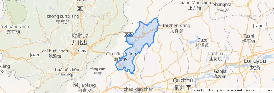 Mapa de ubicacion de 芳村镇.