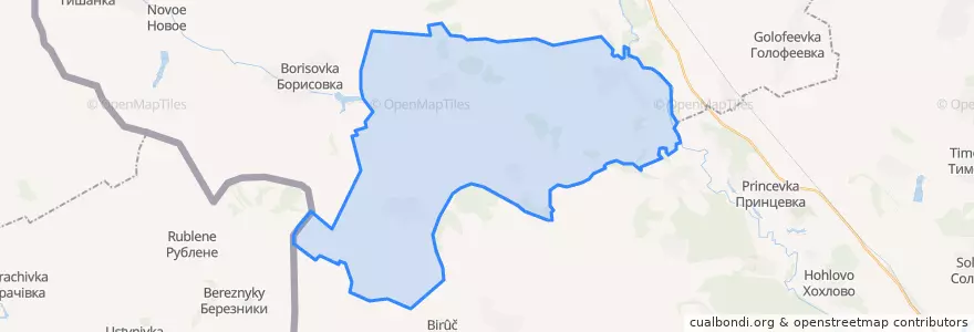 Mapa de ubicacion de Погромское сельское поселение.