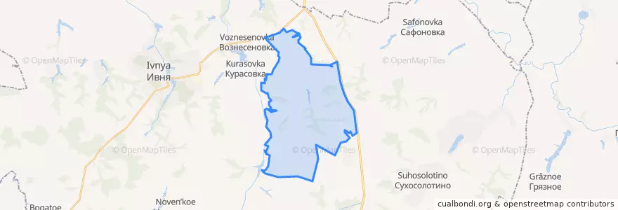 Mapa de ubicacion de Владимировское сельское поселение.