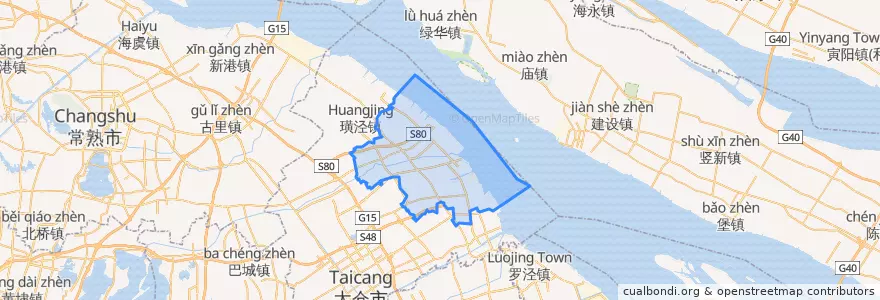 Mapa de ubicacion de 浮桥镇.