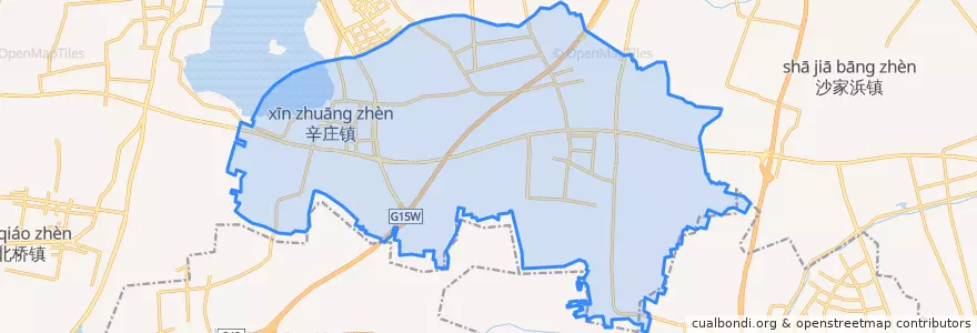 Mapa de ubicacion de 沙家浜镇.