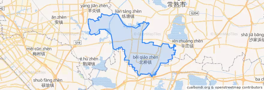 Mapa de ubicacion de 辛庄镇.